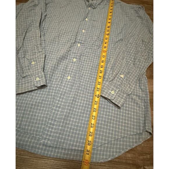 Vintage Ralph Lauren Polo Post boy Men’s Shirt L Collarless Linen Blend - Picture 5 of 5
